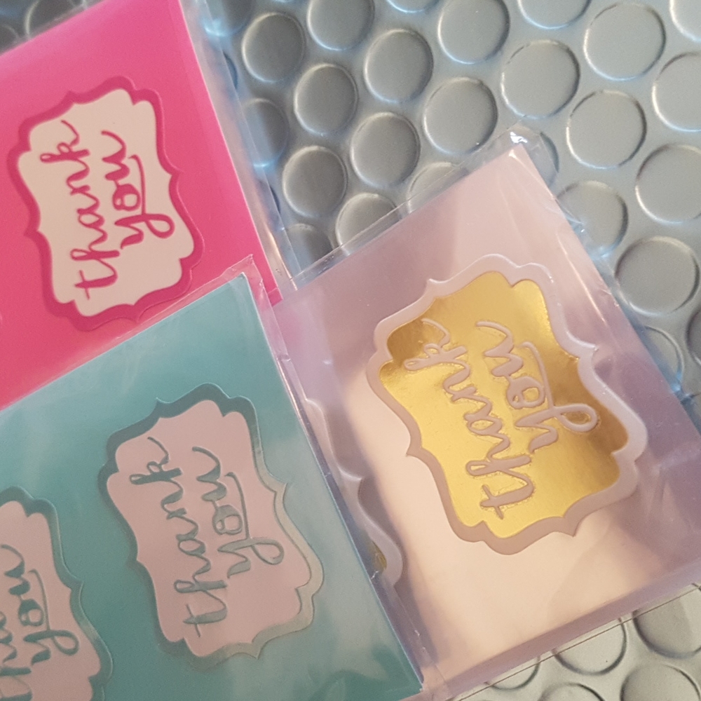 150 pcs Removable Thank You Stickers 1.5"x1.5" in